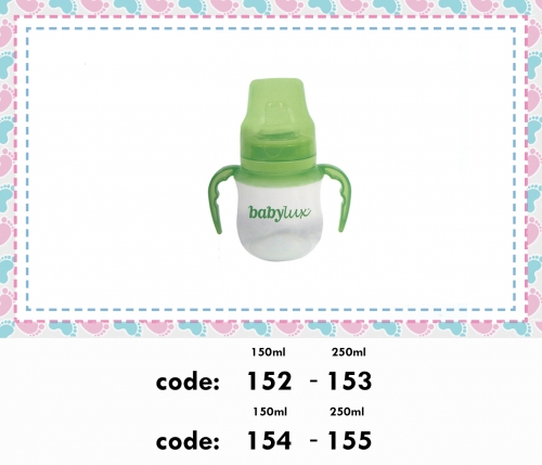Cups and baby bottles with handles